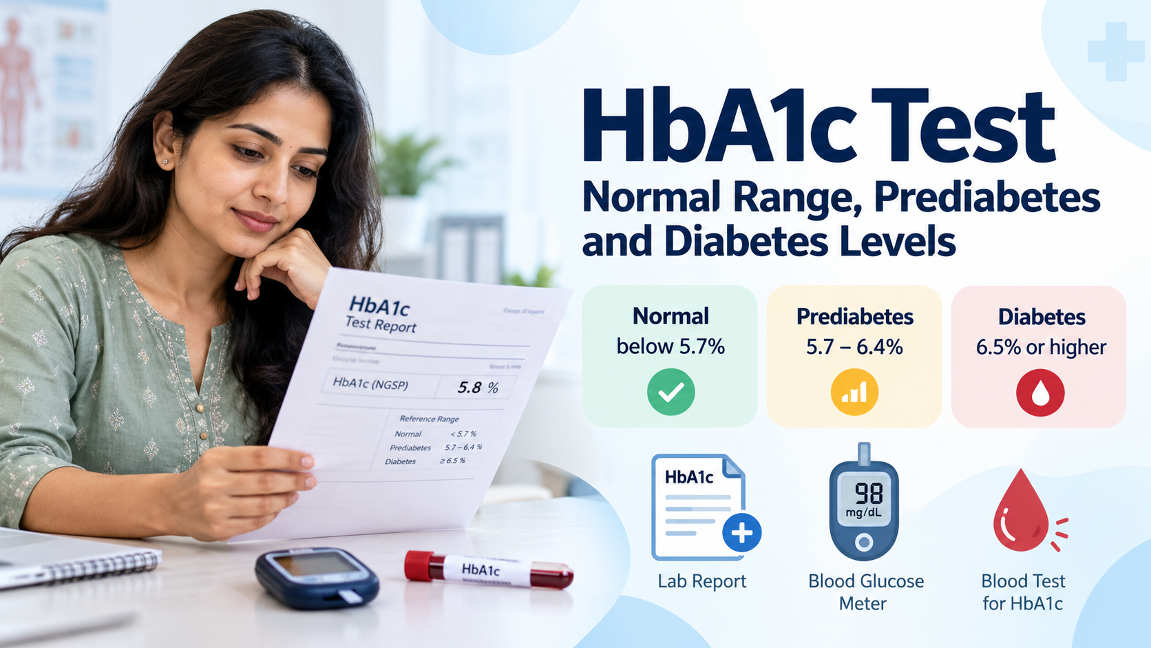 Hba1c test normal ranges